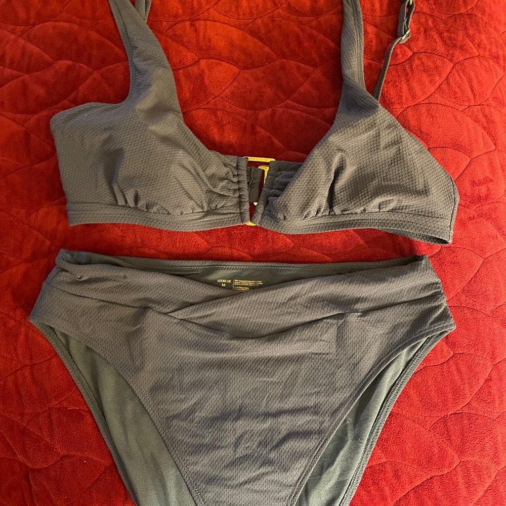 Adore Me Teal Bikini Set like new medium/extra large - Picture 3 of 10